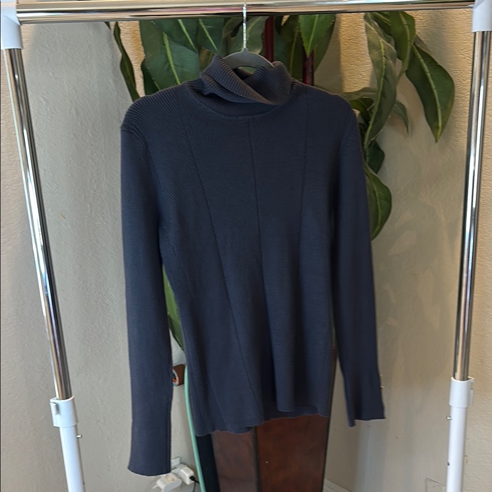 Women's Gray Turtleneck Sweater